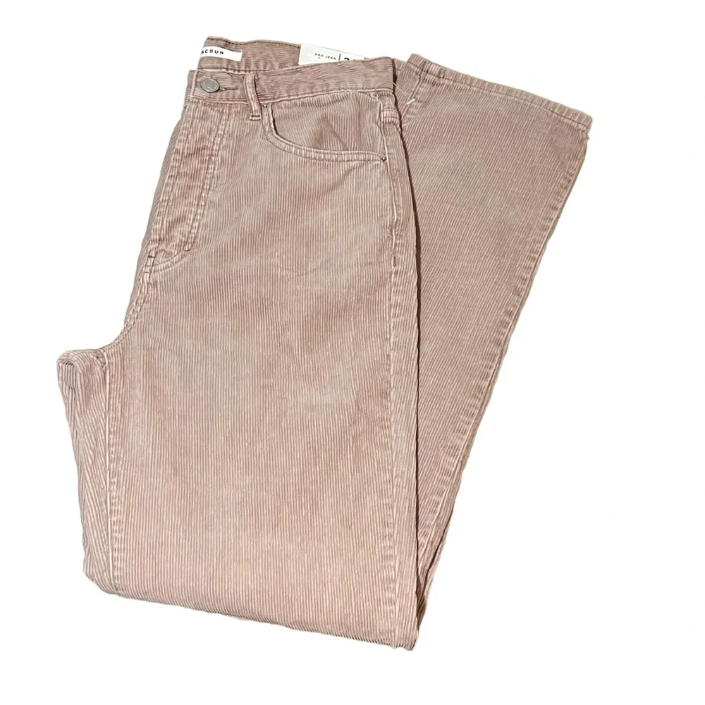 PACSUN Pink Corduroy Dad Ankle Pants Size 26
